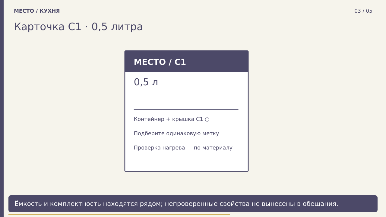 Карточка C1 · 0,5 литра · PNG